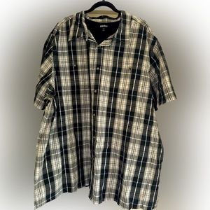 Men’s 4XL Button Down Collared Shirt